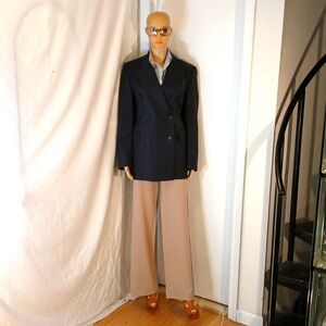 🔥 🔥 Like New Valentino  Navy Blue Pinstripe Blazer